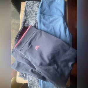 One Adidas size XS and 2 Blue s and Gray Leggings xs